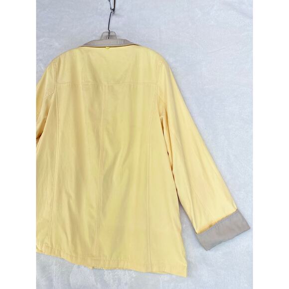 Yellow Womens XL Jacket Spring Parka Buttery Soft Microfiber by FS Limited - Picture 10 of 16